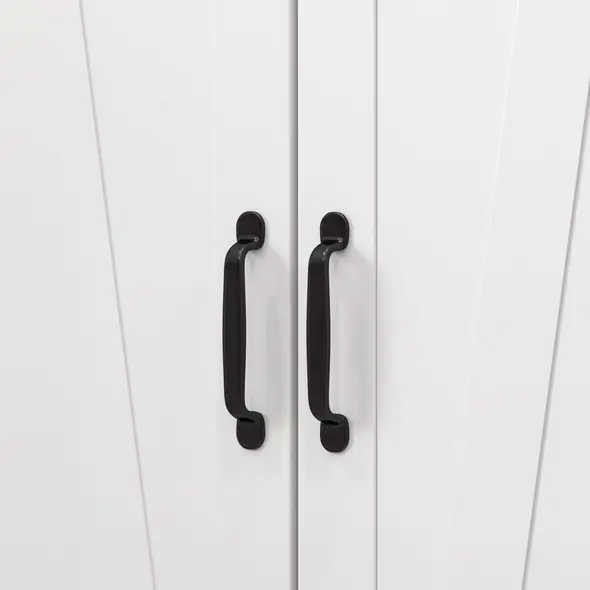 HOMCOM Multi-Storage Farmhouse Style Cabinet - White - 9