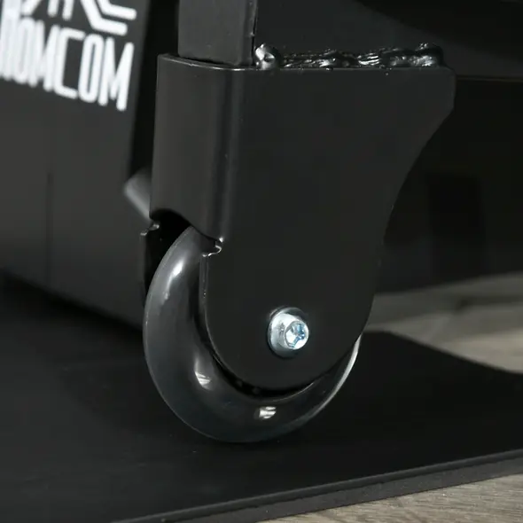 HOMCOM Mini Manual Elliptical Bike, Compact Elliptical Cross Trainer Fitness Workout w/ LCD Monitor, Anti-Slip Pedals, Adjustable Resistance for Home Office - 9