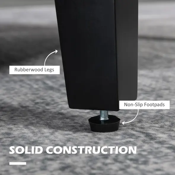 HOMCOM Modern Accent Chair, Occasional Chair with Rubber Wood Legs for Living Room, Bedroom, Cream White - 6