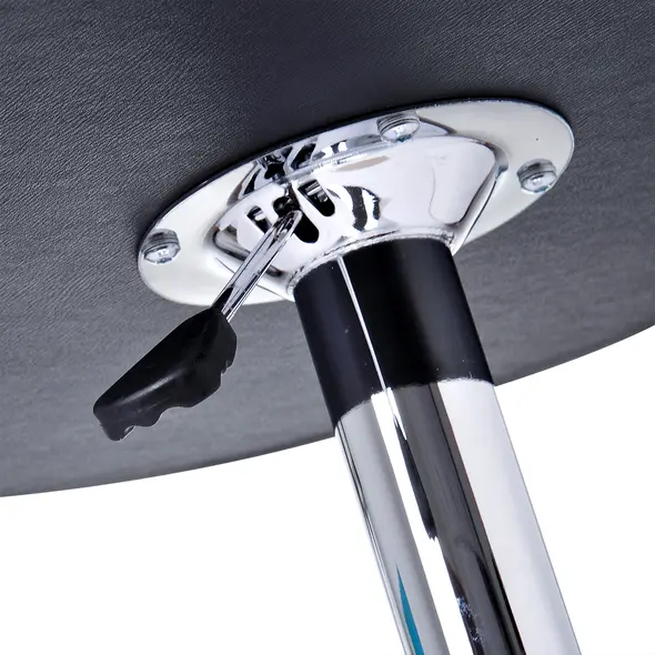 HOMCOM Round Bar Table, 360 Degree Swivel Counter Pub Table with Adjustable Height, for Kitchen, Cafe, Black - 9