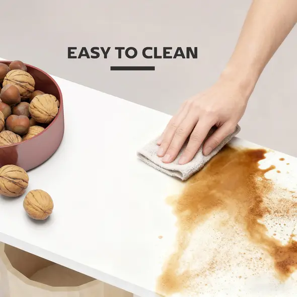 HOMCOM Side Table, Narrow End Table with Storage Shelves, S-Shaped, 3-Tier, 50W x 19.5D x 58H cm, White - 6