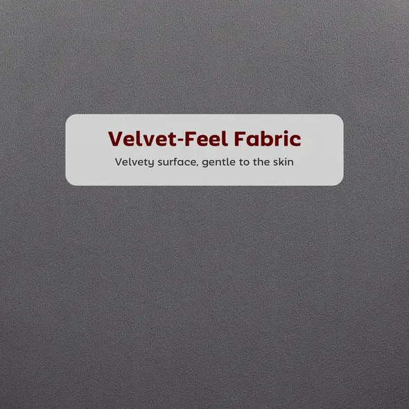 HOMCOM Set of Two Velvet-Feel Lotus Bar Stools - Grey - 5