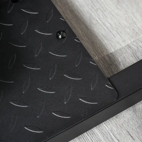 HOMCOM Squat Machine with Push Up Stand, Padded Hip Thrust Bench with Adjustable Cushion for Home Gym Work Out, Black - 8