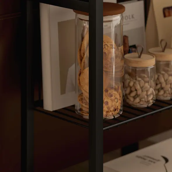 HOMCOM Three Shelf Industrial Side Table, Grey - 9