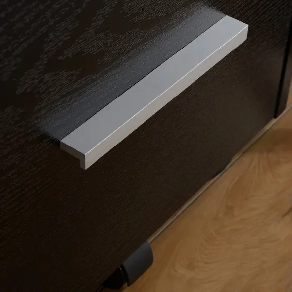 HOMCOM Three-Drawer Lockable Filing Cabinet - Black - 8