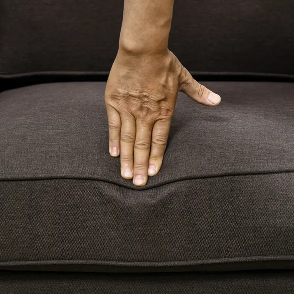 HOMCOM Two-Seater Mid-Century Sofa, with Pocket Springs - Dark Brown - 8