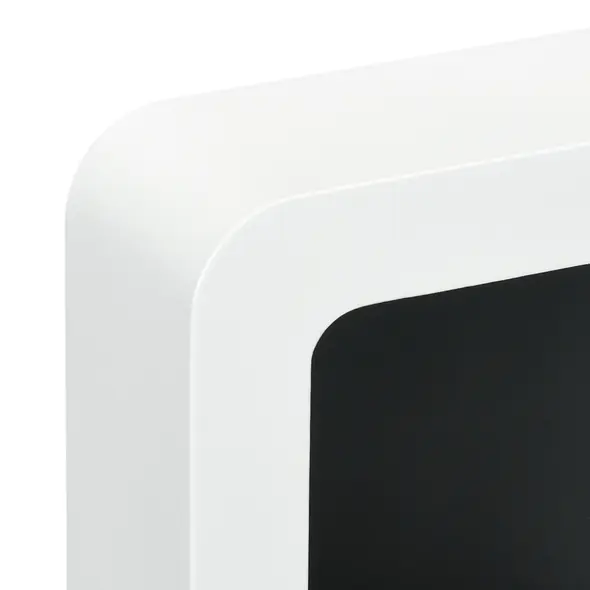 HOMCOM Wall Mounted Ethanol Fireplace, Bioethanol Heater Stove Fire with 1L Tank, 2.5 Hour Burning Time, 48 x 48 cm, White - 7