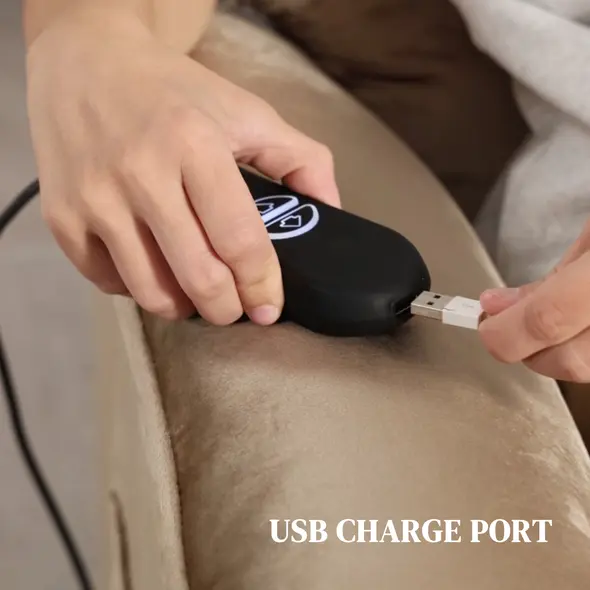 HOMCOM Velvet-Feel Electric Lift Recliner Chair - Brown - 8