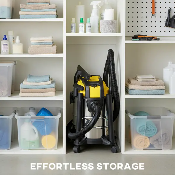 HOMCOM Wet and Dry Vacuum Cleaner, 1200W 20L Wet & Dry Vacuum Cleaner w/ Blower, Triple Filters for Workshop, Home, Carpet - 7