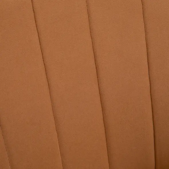 HOMCOM Velvet Armchairs, Upholstered Accent Chairs with Golden Steel Legs, Modern Vanity Chairs for Living Room and Bedroom, Set of 2, Light Brown - 8