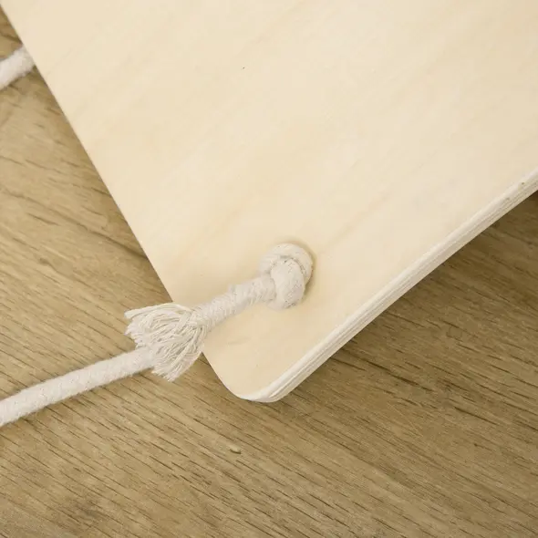 HOMCOM Wood Wobble Board with Ropes, Balance Board for Full Body Workout, Multipurpose for Adults - 9