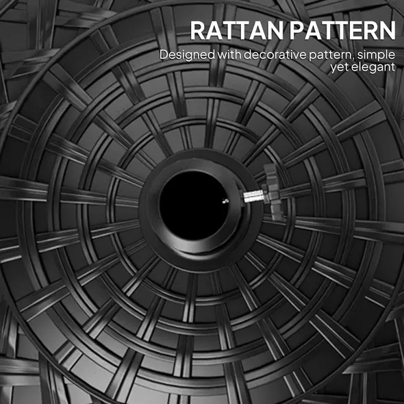 Outsunny 12kg Garden Parasol Base, Round Resin Garden Umbrella Base, Heavy Duty Parasol Stand for 38mm or 48mm Outdoor Umbrella Poles, Black - 6