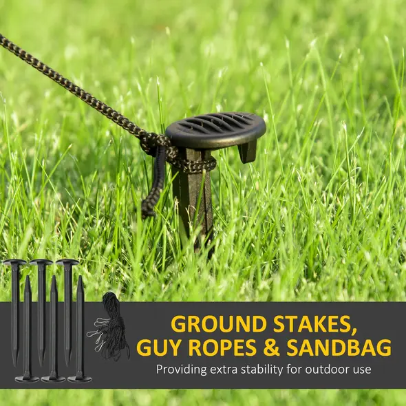 Outsunny 10ft Inflatable Snowman Christmas Decoration, with Accessories - 7