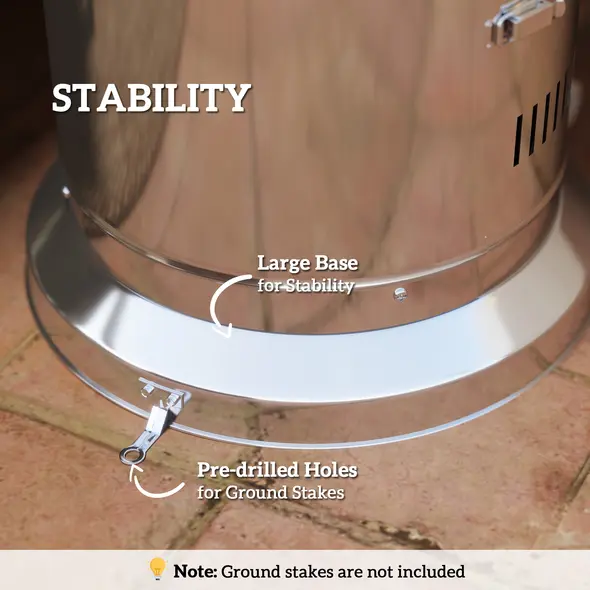 Outsunny 11Kw Adjustable Heat Gas Patio Heater - 7