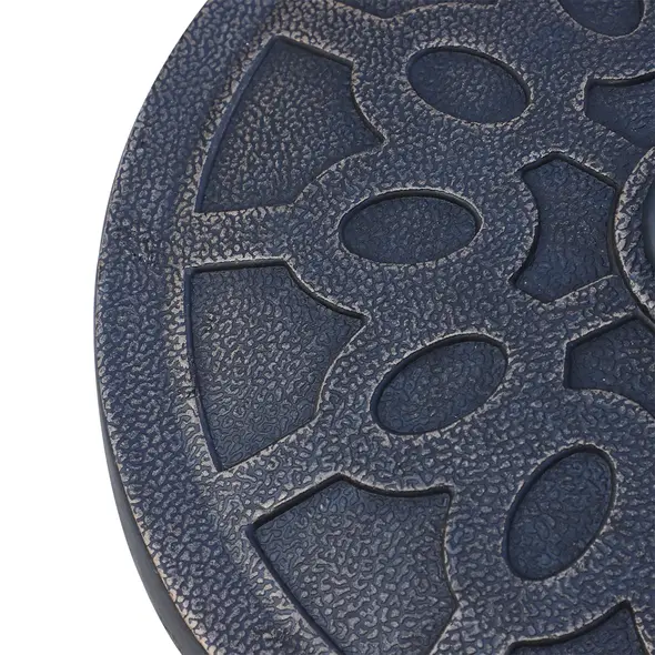 Outsunny 13kg Resin Umbrella Stand Holder, Garden Parasol Base for 38mm or 48mm Outdoor Umbrella Poles, Bronze Tone - 9