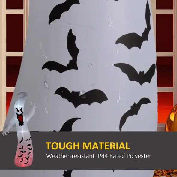 Outsunny 11.8ft Scary Inflatable Ghost Halloween Decoration, with Accessories - 5