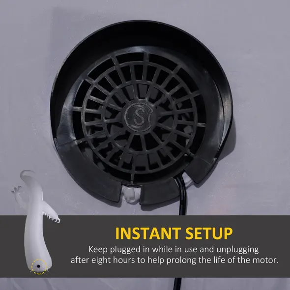 Outsunny 11.8ft Scary Inflatable Ghost Halloween Decoration, with Accessories - 6