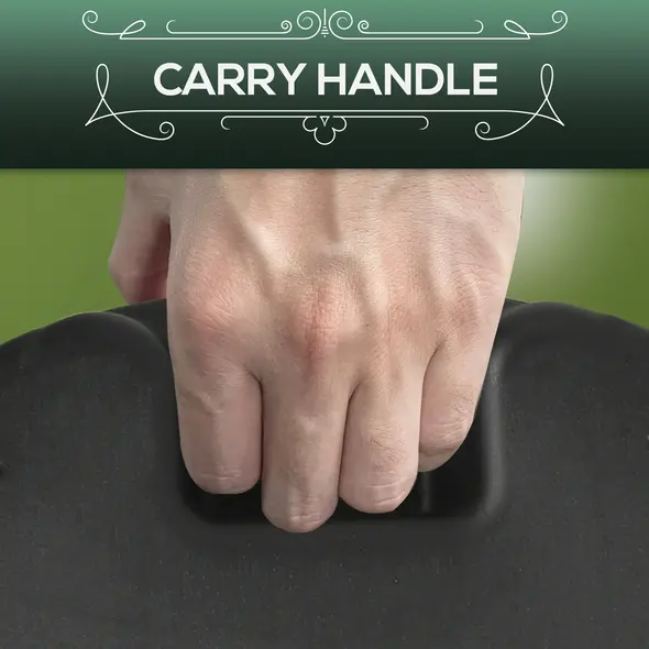 Outsunny 15kg Concrete Umbrella Parasol Base with Rattan Effect 46.5cm Dia Heavy Duty Parasol Stand for Outdoor Patio Umbrella - 6