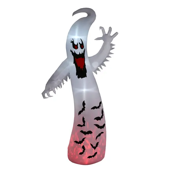 Outsunny 11.8ft Scary Inflatable Ghost Halloween Decoration, with Accessories - 1