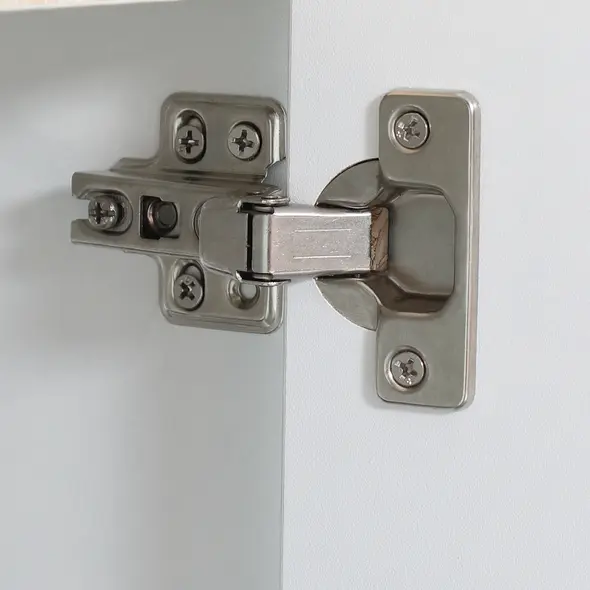 kleankin Modern Bathroom Sink Cabinet, Floor Standing Under Sink Cabinet, Freestanding Storage Cupboard with Double Doors, White - 6