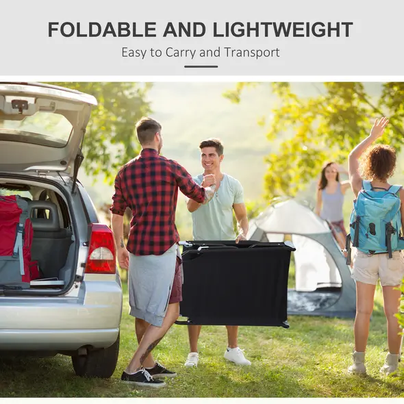 Outsunny 2 Piece Foldable Sun Loungers with 5-Position Adjustable Backrest, Outdoor Portable Recliner Chaise Lounge Chairs with Breathable Mesh Fabric, Black - 6