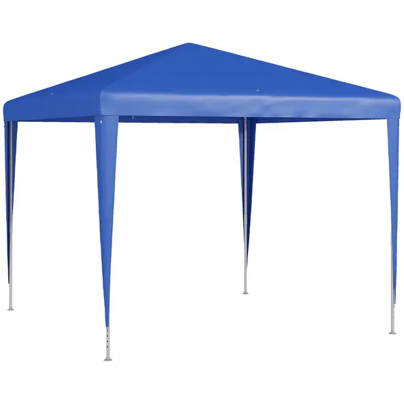 Outsunny 2.7m x 2.7m Garden Gazebo Marquee Party Tent Wedding Canopy Outdoor(Blue) - 1