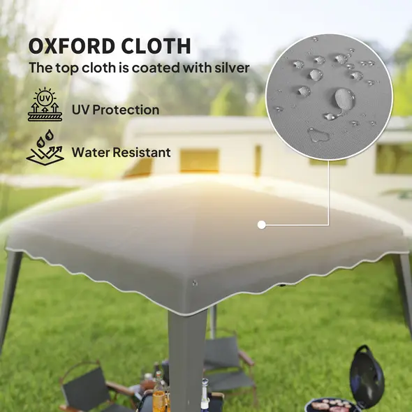 Outsunny 2.5 x 2.5M Pop up Garden Tent - Grey - 5