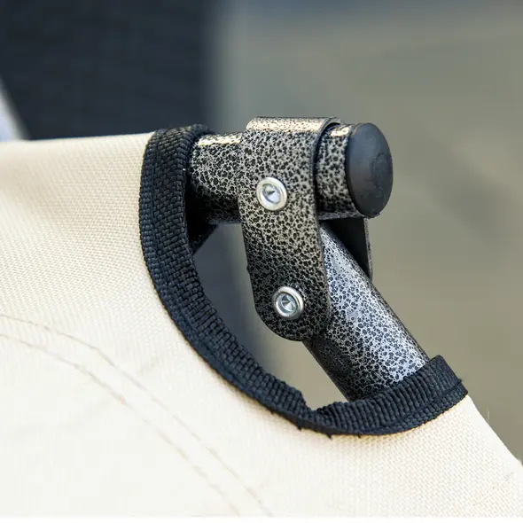 Outsunny 2 in 1 Folding Sun Lounger Reclining Garden Chair Set of 2 with 2-Level Adjustable Backrest, Outdoor Zero Gravity Recliner Garden Chairs with Head Pillow and Armrests, Beige - 9