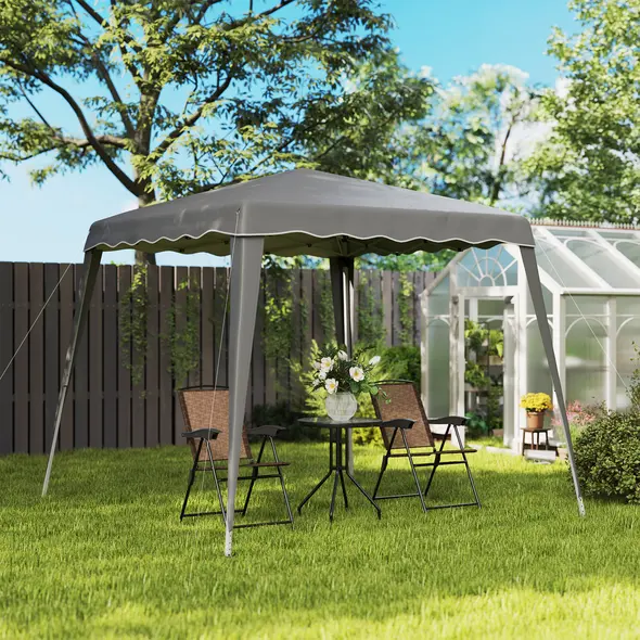 Outsunny 2.5 x 2.5M Pop up Garden Tent - Grey - 8