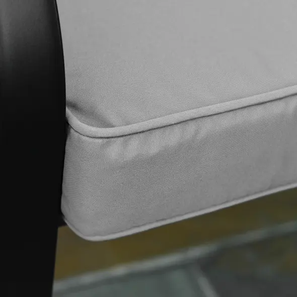 Outsunny 2 Seater Garden Bench Cushion -Light Grey - 9