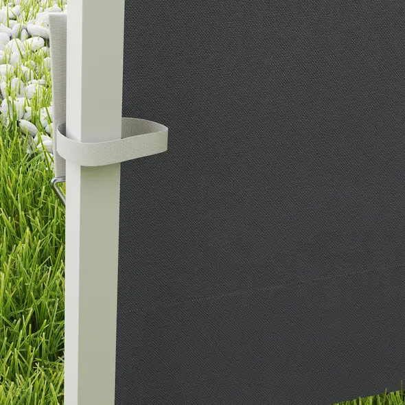 Outsunny 3 Meters Gazebo Replaceable Exchangeable Side Panel Wall Panels Walls With Window, Dark Grey - 7