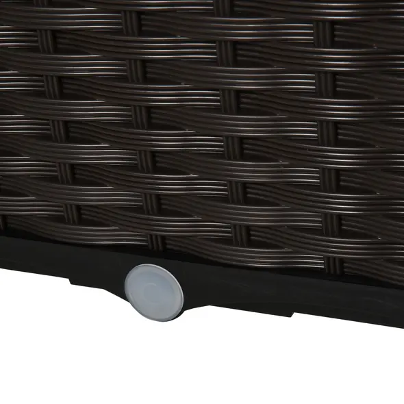 Outsunny 26L Garden Raised Bed Elevated Patio Flower Plant Planter Box PP Vegetables Planting Container, Brown - 9