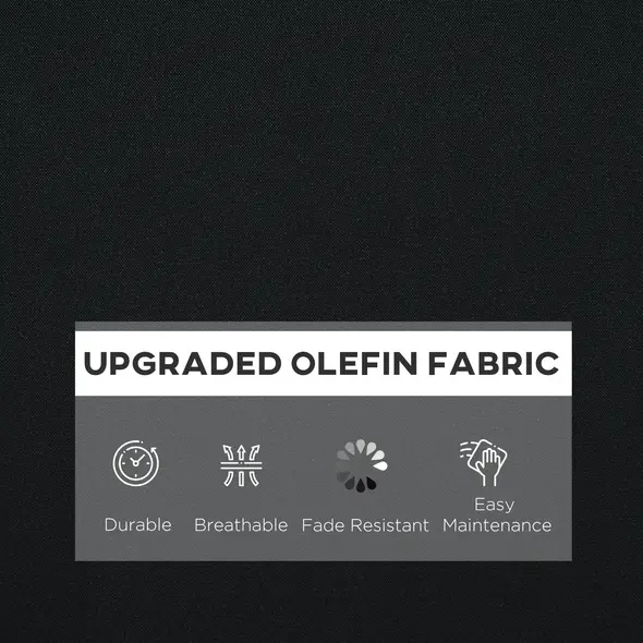 Outsunny 4 Pcs Outdoor Seat and Back Cushion Set Patio Deep Seating Chair Replacement Cushion - 4