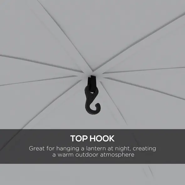 Outsunny 3.5 x 3.5M Camping Gazebo, Outdoor Event Shelter Dome Tent Garden Sun Shelter Patio Spire Arc Pavilion Camp Sun Shade Tent for 6-8 Person, Green - 5