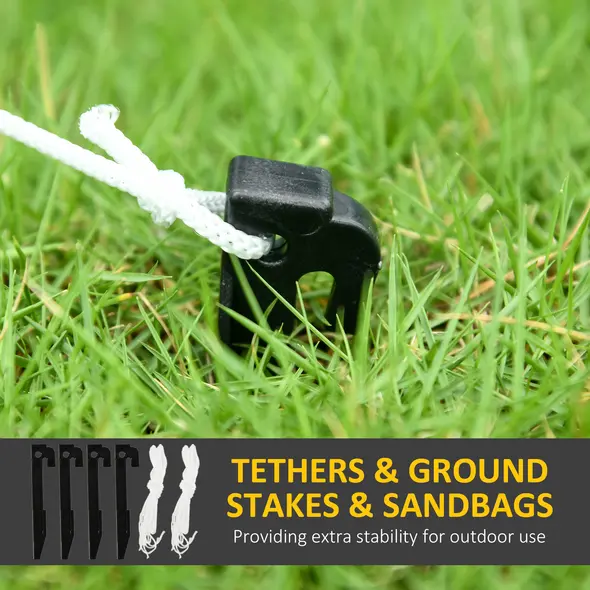 Outsunny 6.2ft Inflatable Santa with Dog Decoration - 7