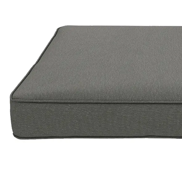 Outsunny 4-Piece Seat Cushions Pillow Replacement, Patio Chair Cushions Set with Ties for Indoor Outdoor, Charcoal Grey - 9