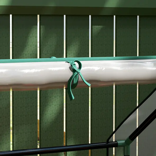 Outsunny 61 x 61cm Garden Planter Bed, with Cover - Green - 9