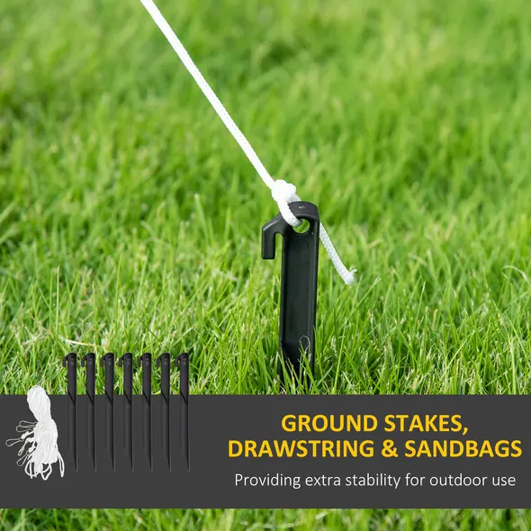 Outsunny 6ft Inflatable Christmas Snowman, with Accessories - 7