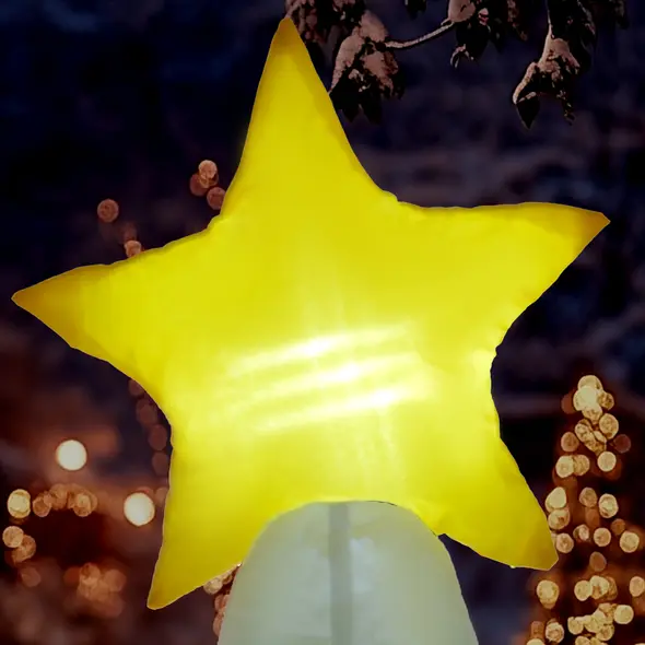 Outsunny 7ft Christmas Inflatable Decoration Santa Claus and Christmas Tree, Blow-Up Outdoor Garden Display for Lawn Garden Party - 8