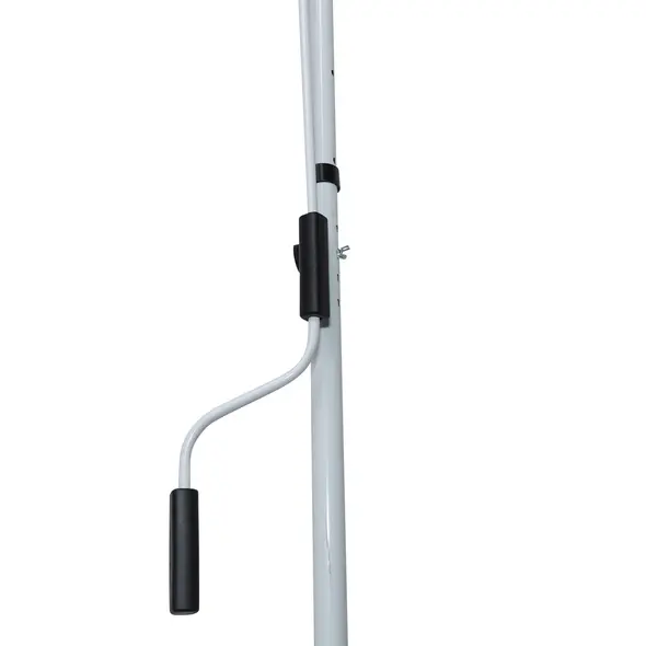 Outsunny Balcony 2 x 1.5m Manual Adjustable Awning DIY Patio Clamp Awning Canopy Retractable Shade Shelter Easy to Move for Balcony, Grey - 9