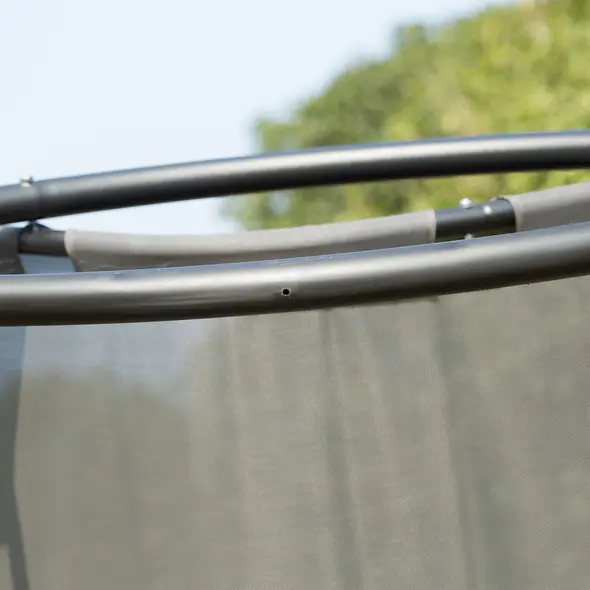 Outsunny Double Sun Lounger, Rocking Lounger Sunbed Daybed with Armrest and Headrest Pillow, for Two, For Outdoor Patio Garden, Grey - 8