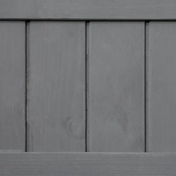 Outsunny Fir Wood Raised Rectangular 8 Compartment Plant Stand Dark Grey - 9