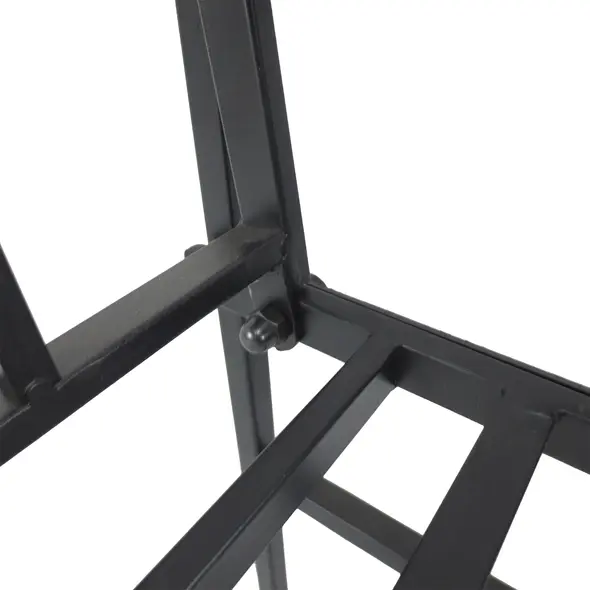 Outsunny Garden Bench, 2 Seater Outdoor Patio Bench, Metal Garden Loveseat with Arch for Vines and Climbing Plants, Black - 7