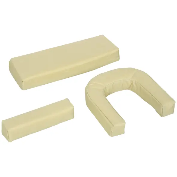 Outsunny Folding Sun Loungers Set of 2 with Face Hole, 4-Position Adjustable Backrest Garden Recliner Chairs Sunbeds, Outdoor Lounge Chairs with 600 D Oxford Cloth Seat, Pillow for Beach, Beige - 9