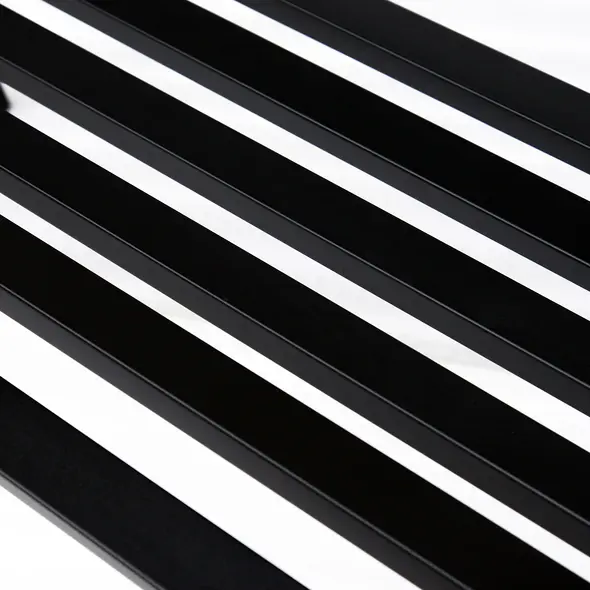 Outsunny Garden Bench Furniture Patio Park 2 Person Chair Seat Steel Black 120cm Outdoor - 9