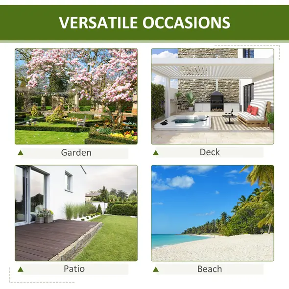 Outsunny Garden Rustic Wooden Bench Wheel-Shaped Legs Slatted Seat Stable Reinforced Structure Outdoor Patio Garden 2-Person Bench Seat - Brown - 7