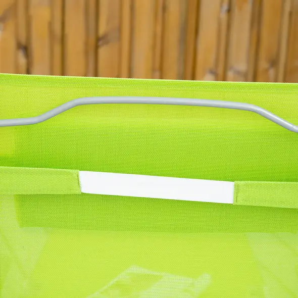 Outsunny Folding Sun Lounger, Outdoor Chaise Lounge Recliner with Pillow and 7 Adjustable Backrest for Lawn, Garden - 9