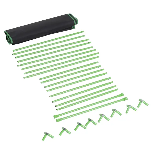 Outsunny Grow Tent Reflective Mylar Hydroponic with Adjustable Vents and Floor Tray for Indoor Plant Growing, 60 x 60 x 140 cm (24.5" x 24.5" x 55") - 9