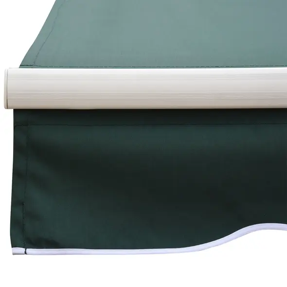 Outsunny Manual Retractable Awning, 2.5x2 m-Dark Green - 9