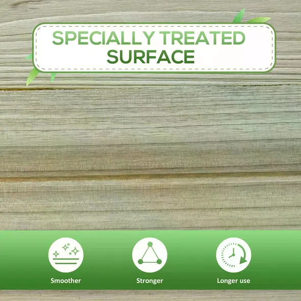 Outsunny Garden Wooden Planters， Raised Garden Bed with Legs and Storage Shelf Elevated Wooden Planter Box - 7